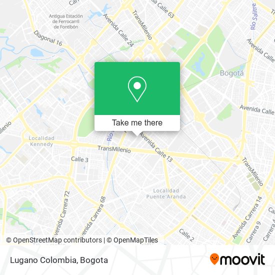 Lugano Colombia map