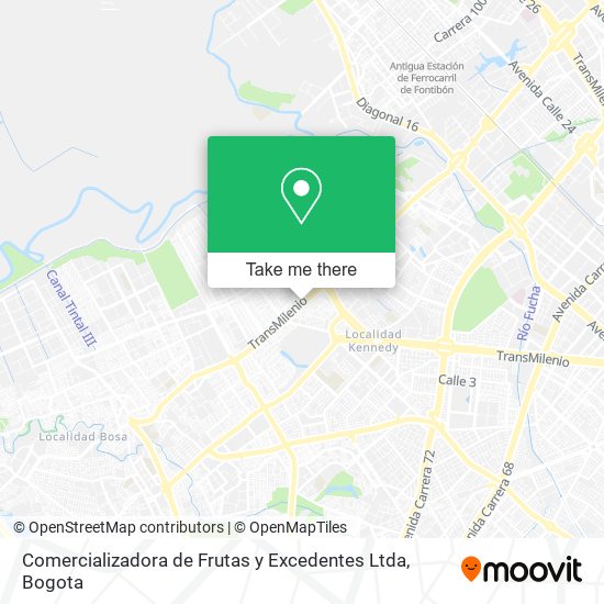 Comercializadora de Frutas y Excedentes Ltda map