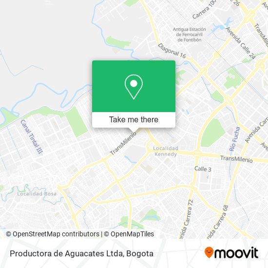 Productora de Aguacates Ltda map