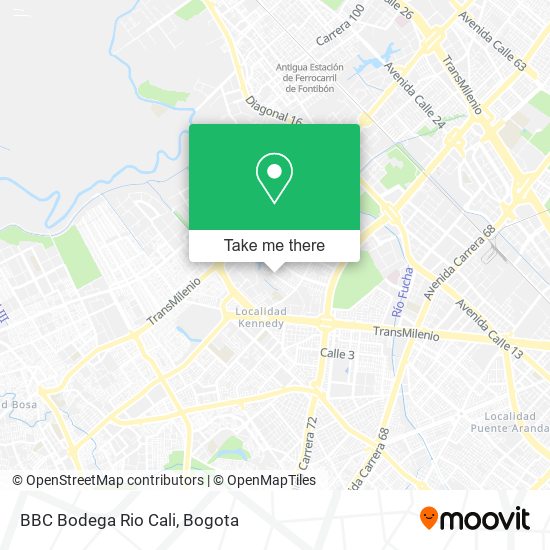 BBC Bodega Rio Cali map