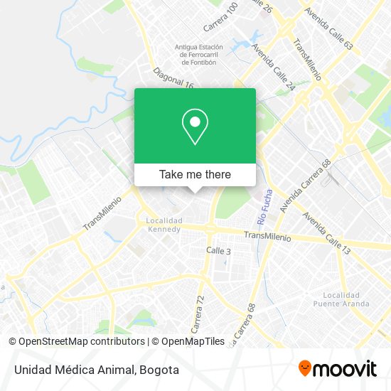 Unidad Médica Animal map