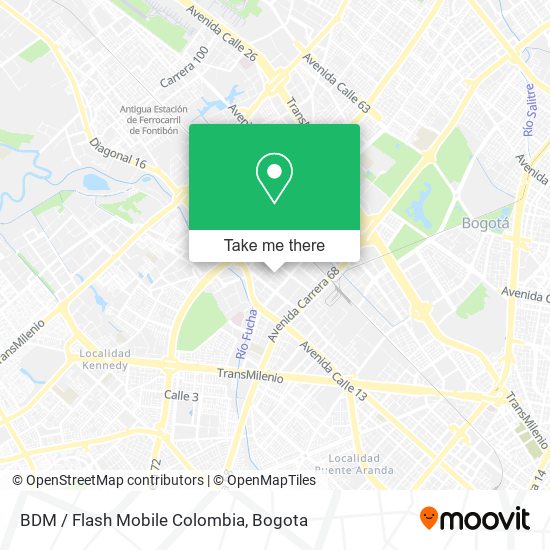 BDM / Flash Mobile Colombia map