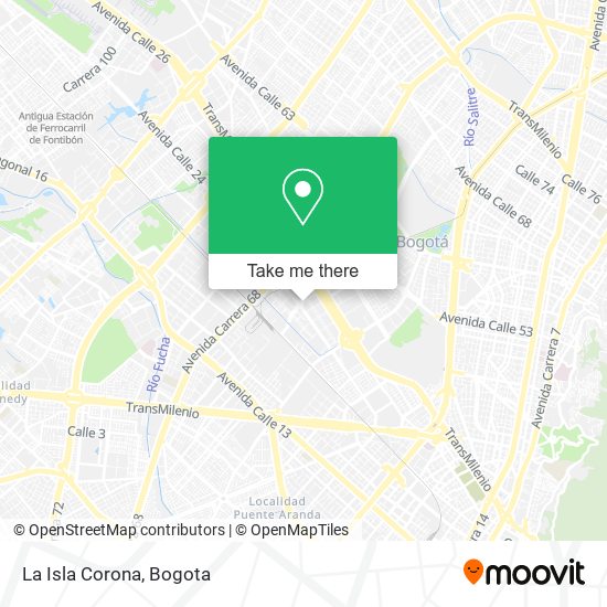 Mapa de La Isla Corona