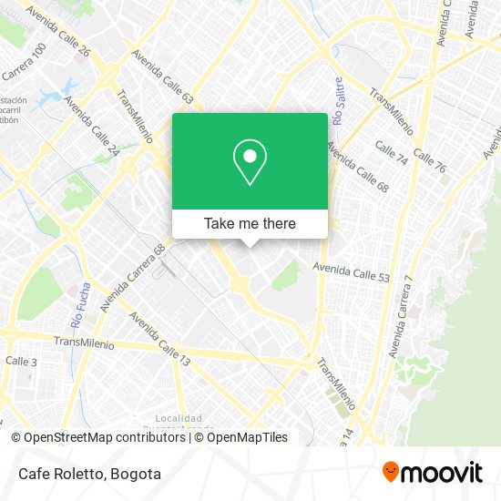 Mapa de Cafe Roletto