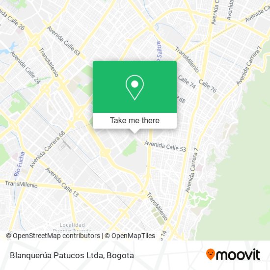 Blanquerúa Patucos Ltda map