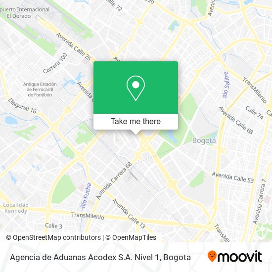 Agencia de Aduanas Acodex S.A. Nivel 1 map
