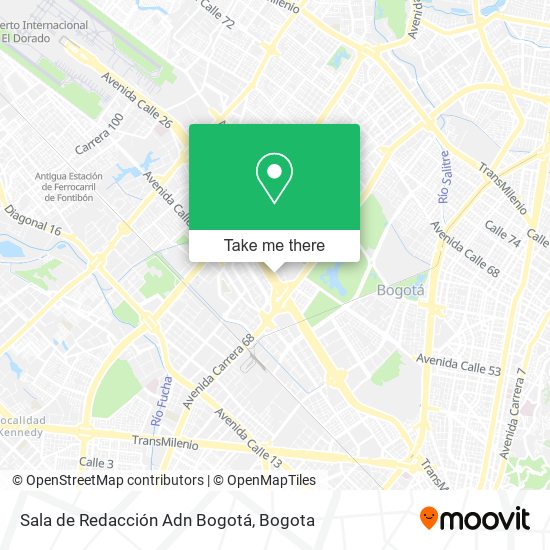 Sala de Redacción Adn Bogotá map