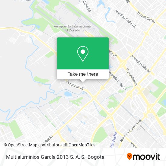 Mapa de Multialuminios García 2013 S. A. S.