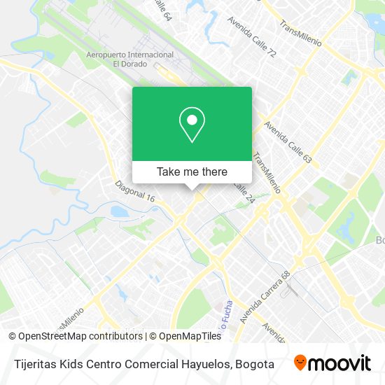 Tijeritas Kids Centro Comercial Hayuelos map