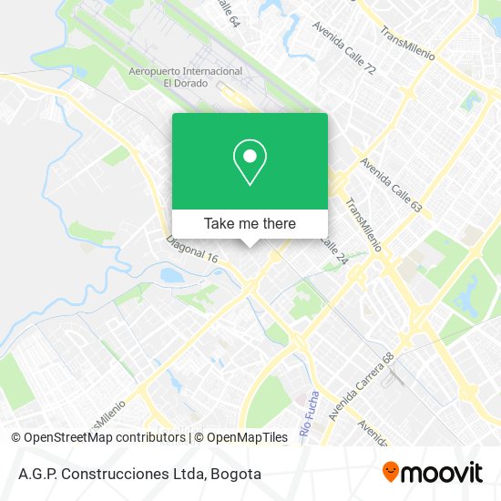 A.G.P. Construcciones Ltda map