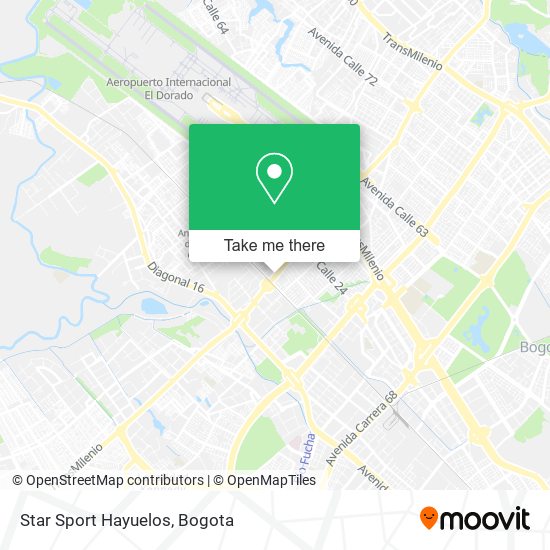 Star Sport Hayuelos map