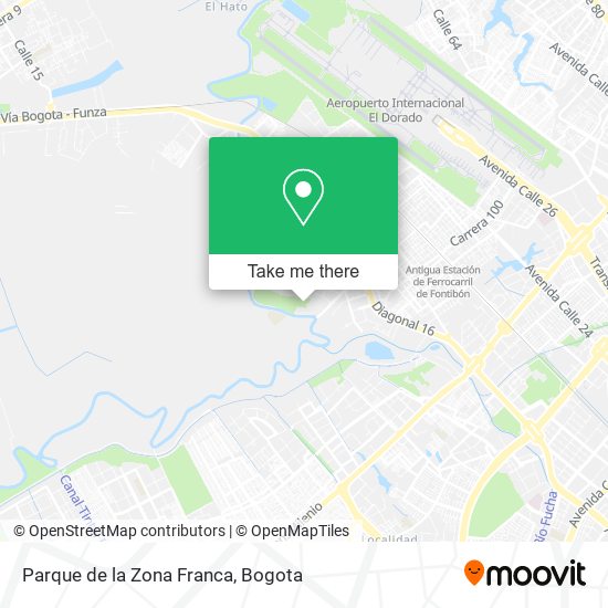 Parque de la Zona Franca map