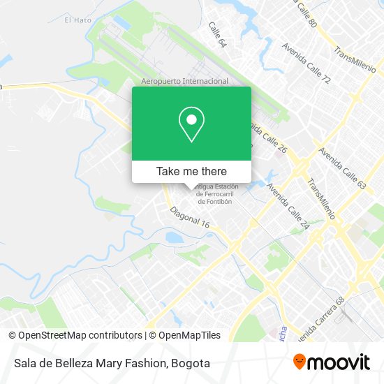 Sala de Belleza Mary Fashion map