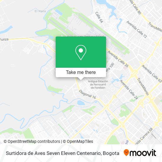 Mapa de Surtidora de Aves Seven Eleven Centenario