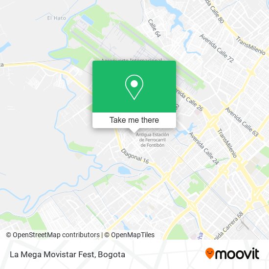 La Mega Movistar Fest map