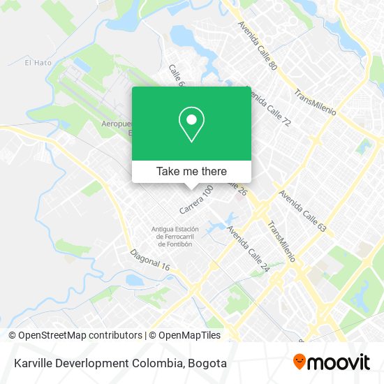 Karville Deverlopment Colombia map