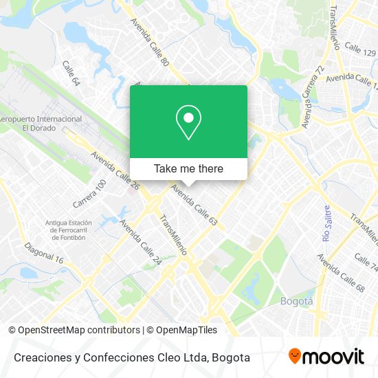 Mapa de Creaciones y Confecciones Cleo Ltda