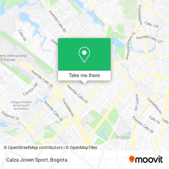 Calza Joven Sport map