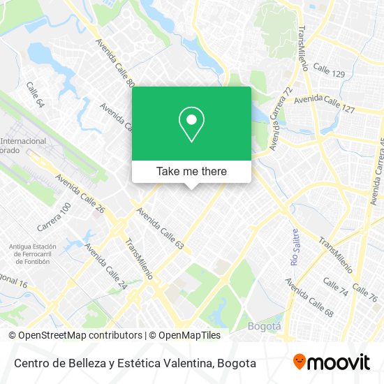 Centro de Belleza y Estética Valentina map