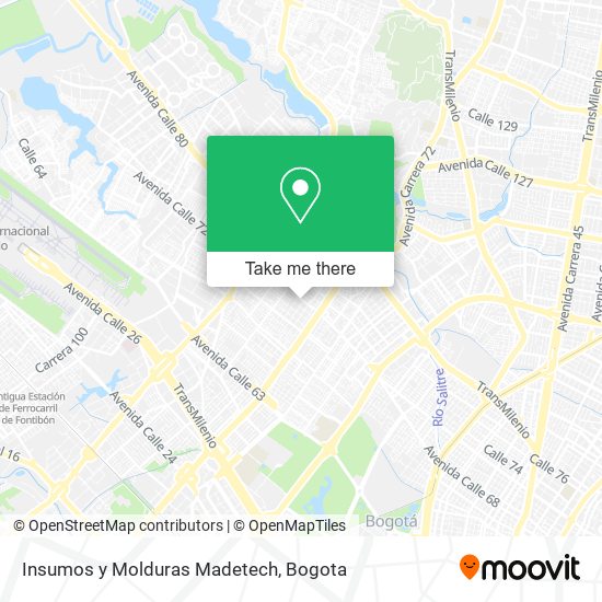 Insumos y Molduras Madetech map