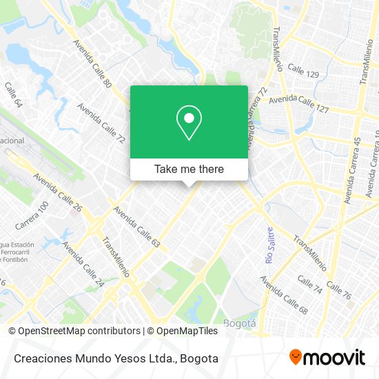 Mapa de Creaciones Mundo Yesos Ltda.