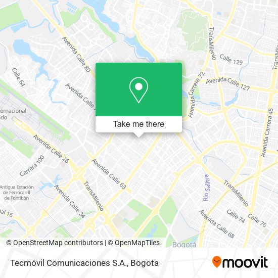 Mapa de Tecmóvil Comunicaciones S.A.