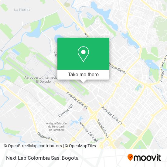 Mapa de Next Lab Colombia Sas