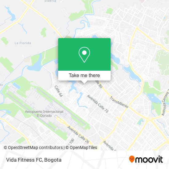 Vida Fitness FC map