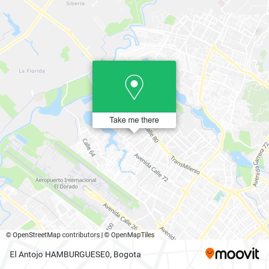 Mapa de El Antojo HAMBURGUESE0