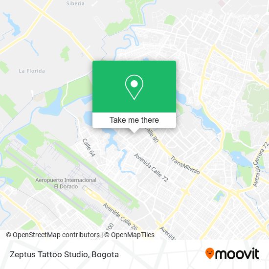 Zeptus Tattoo Studio map