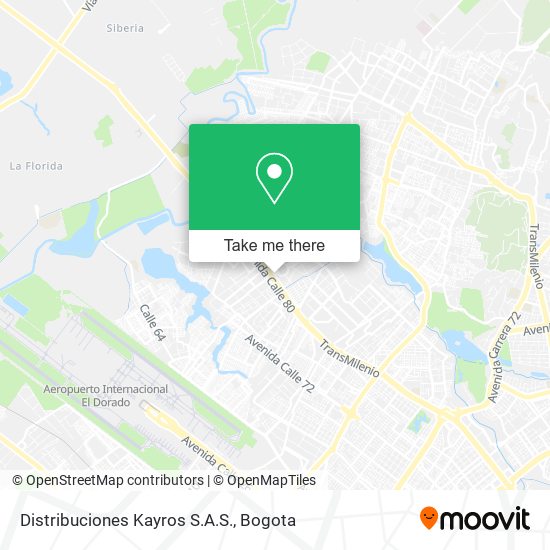 Mapa de Distribuciones Kayros S.A.S.