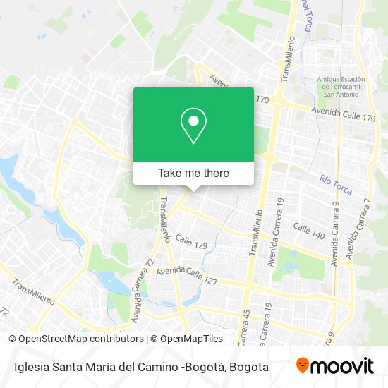 Iglesia Santa María del Camino -Bogotá map