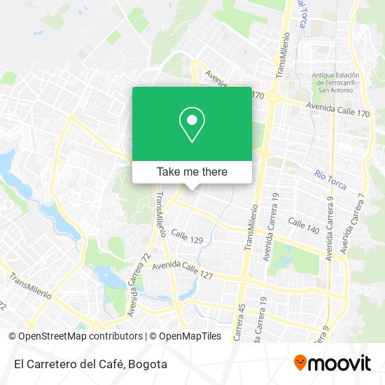 El Carretero del Café map