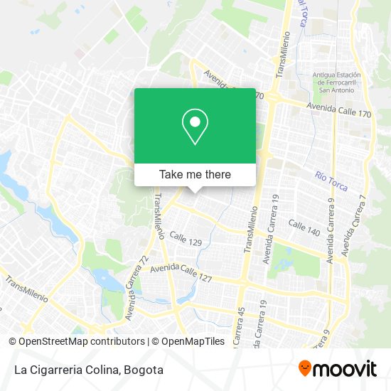 La Cigarreria Colina map