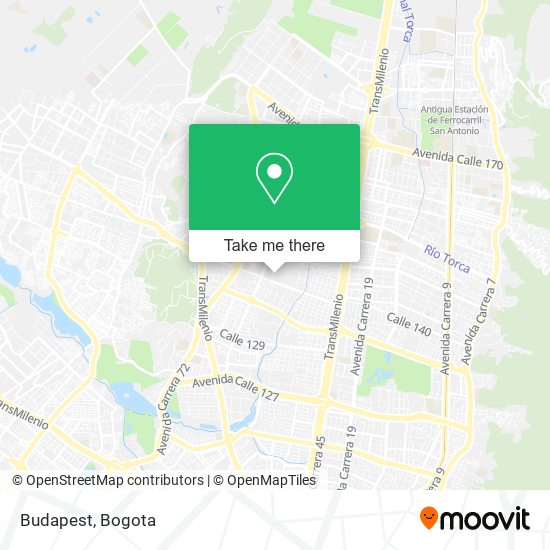 Mapa de Budapest