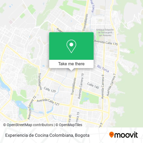 Experiencia de Cocina Colombiana map