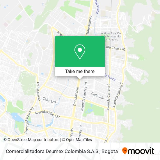 Comercializadora Deumex Colombia S.A.S. map