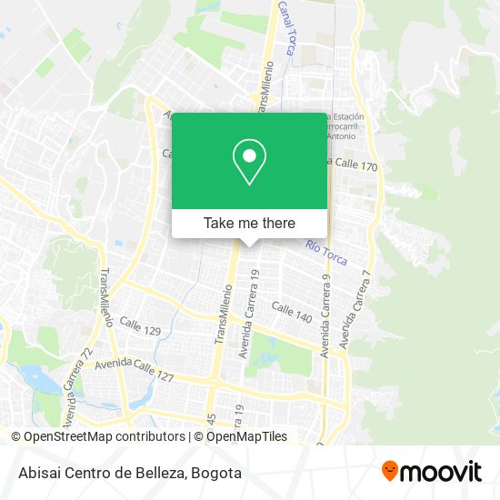 Mapa de Abisai Centro de Belleza
