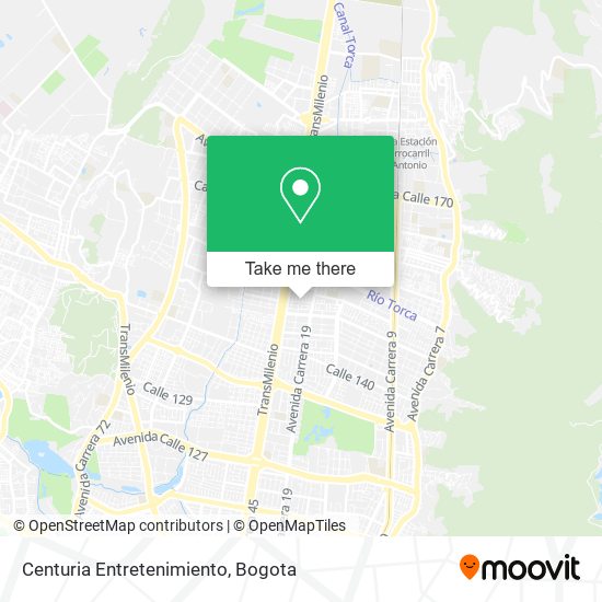 Mapa de Centuria Entretenimiento