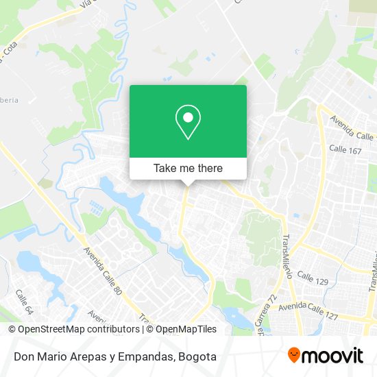 Mapa de Don Mario Arepas y Empandas