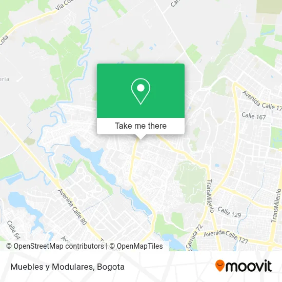 Muebles y Modulares map