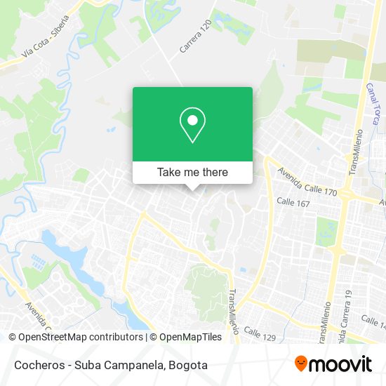 Cocheros - Suba Campanela map