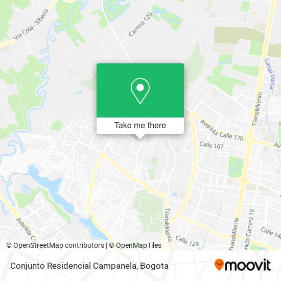 Conjunto Residencial Campanela map