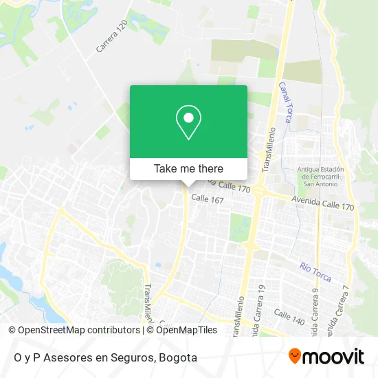 O y P Asesores en Seguros map