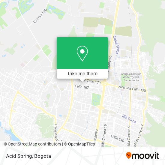 Mapa de Acid Spring