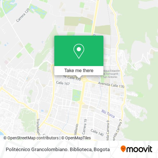 Politécnico Grancolombiano. Biblioteca map