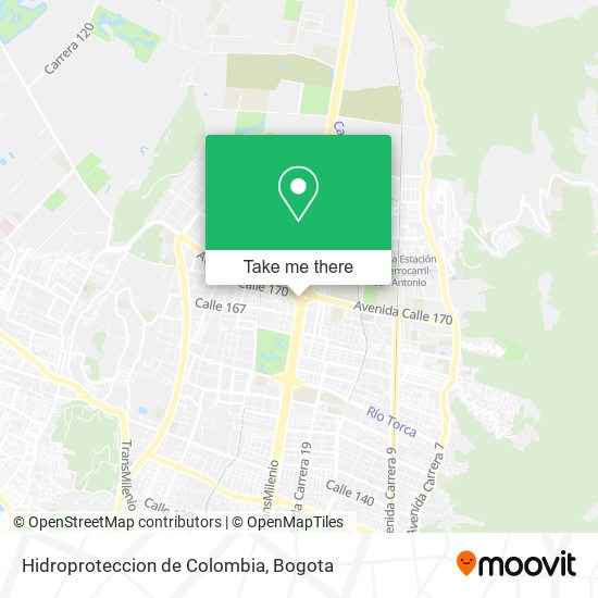 Hidroproteccion de Colombia map