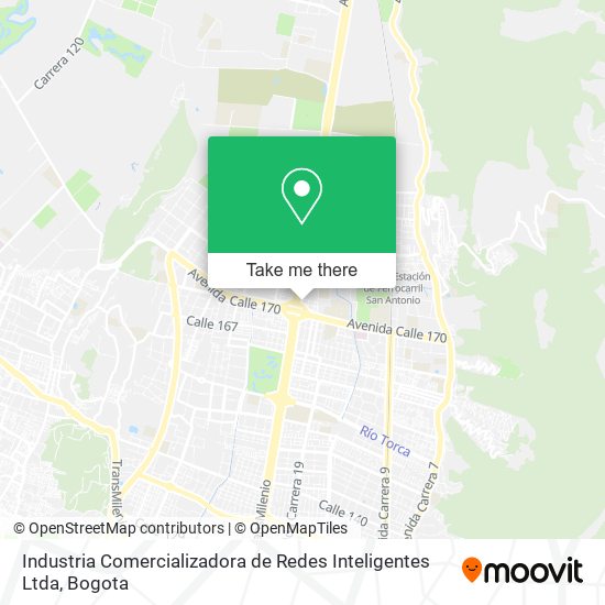 Mapa de Industria Comercializadora de Redes Inteligentes Ltda