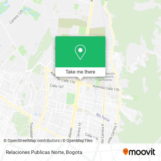 Relaciones Publicas Norte map