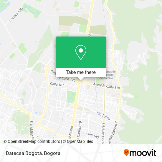 Datecsa Bogotá map